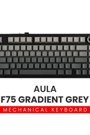 Aula F75 75% Hot Swappable Wireless Mechanical Keyboard Gradient Grey Reaper Switch