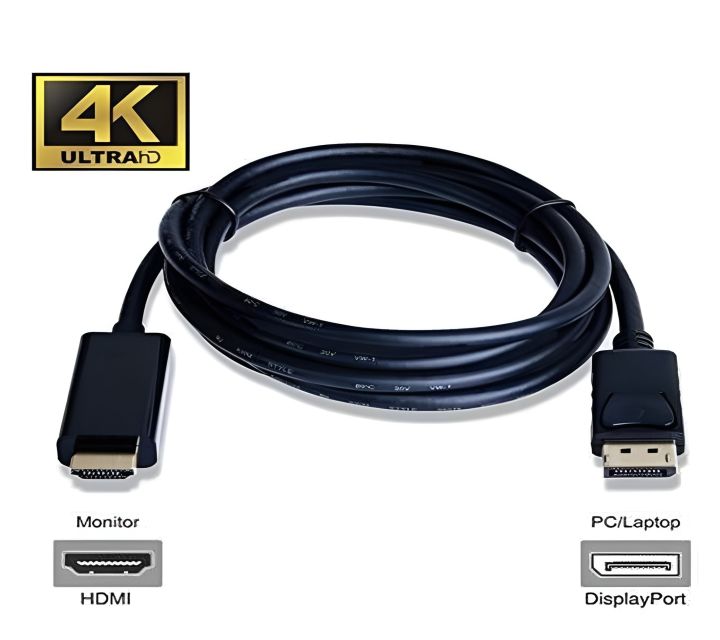 NEXGEN DP To HDMI Cable Premium Wire 1.8 Meter 1 NEXGEN DP To HDMI Cable Premium Wire 1.8 Meter