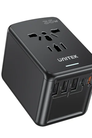 Unitek P1120ABK 35W Universal Travel Adapter