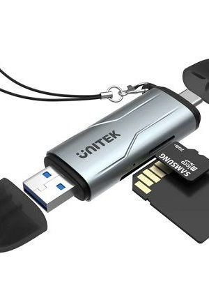 Unitek R1010A USB A/C to Micro SD/SD Card Reader
