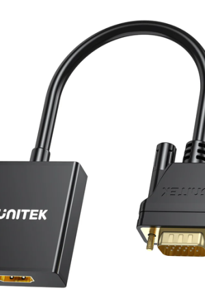 UNITEK V1112A VGA to HDMI Adapter with Audio & Power Port