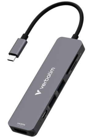Verbatim USB-C Essentials Hub 6 Port with Card Reader