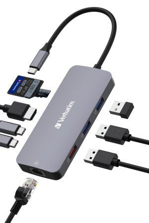 Verbatim USB-C Pro Multiport Hub 9 Port CMH-09