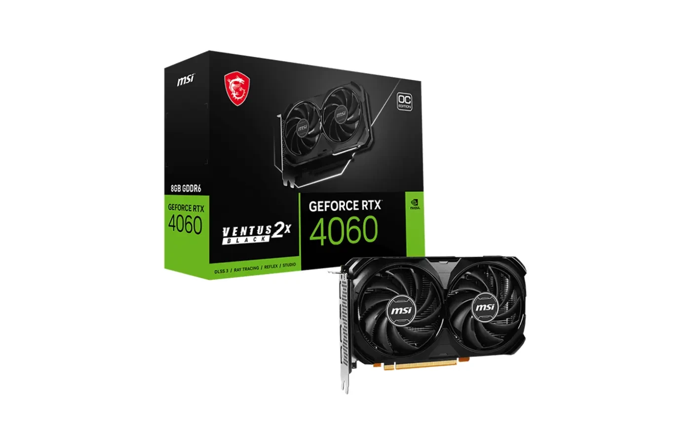 MSI GeForce RTX 4060 VENTUS 2X 8G Graphics Card 1 MSI GeForce RTX 4060 VENTUS 2X 8G Graphics Card