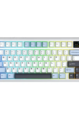 AULA F75 MAX Wireless Mechanical Keyboard (Glacier Blue)