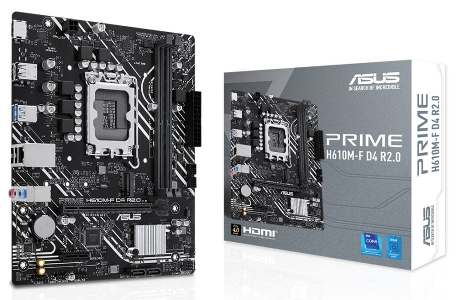 ASUS PRIME H610M-F D4 R2.0 Motherboard 1 ASUS PRIME H610M-F D4 R2.0 Motherboard