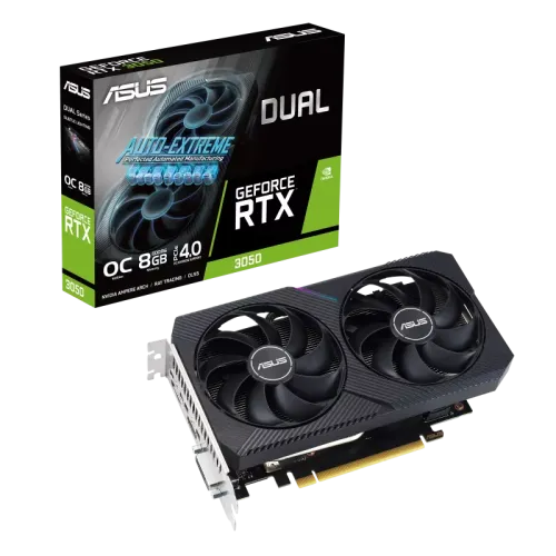 ASUS Dual GeForce RTX 3050 V2 OC Edition 8GB GDDR6 1 ASUS Dual GeForce RTX 3050 V2 OC Edition 8GB GDDR6