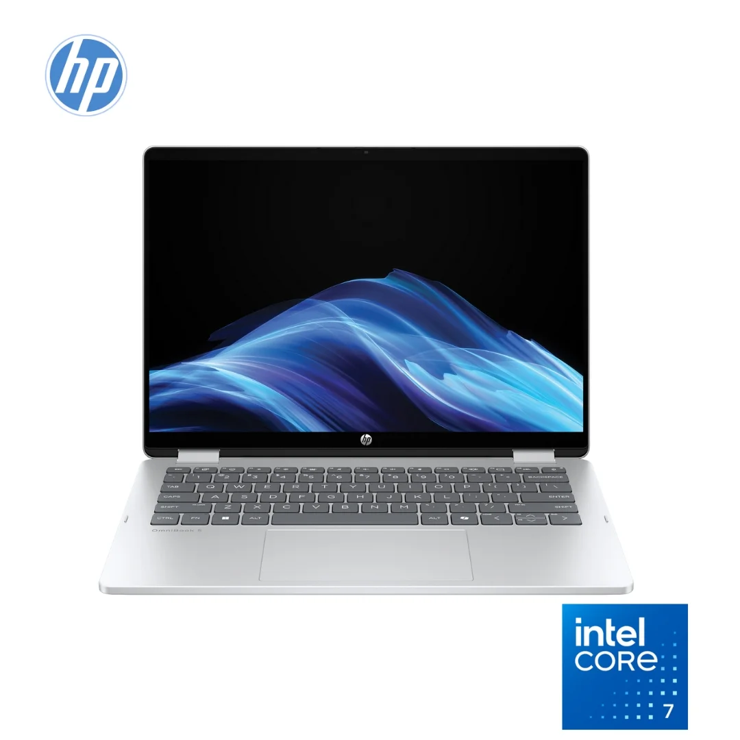 HP OMNIBOOK 5 FLIP 14 (2-IN-1) | Intel Core 7 150U 15th Gen | 16GB LPDDR5 RAM | 512GB NVMe Gen 4 SSD | 14″ Touch Display 1 HP OMNIBOOK 5 FLIP 14 (2-IN-1) | Intel Core 7 150U 15th Gen | 16GB LPDDR5 RAM | 512GB NVMe Gen 4 SSD | 14″ Touch Display