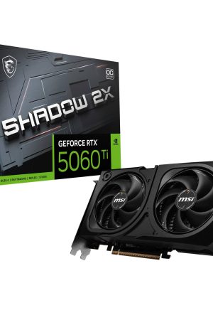 MSI GeForce RTX 5060 Ti 16G SHADOW 2X OC PLUS Graphics Card