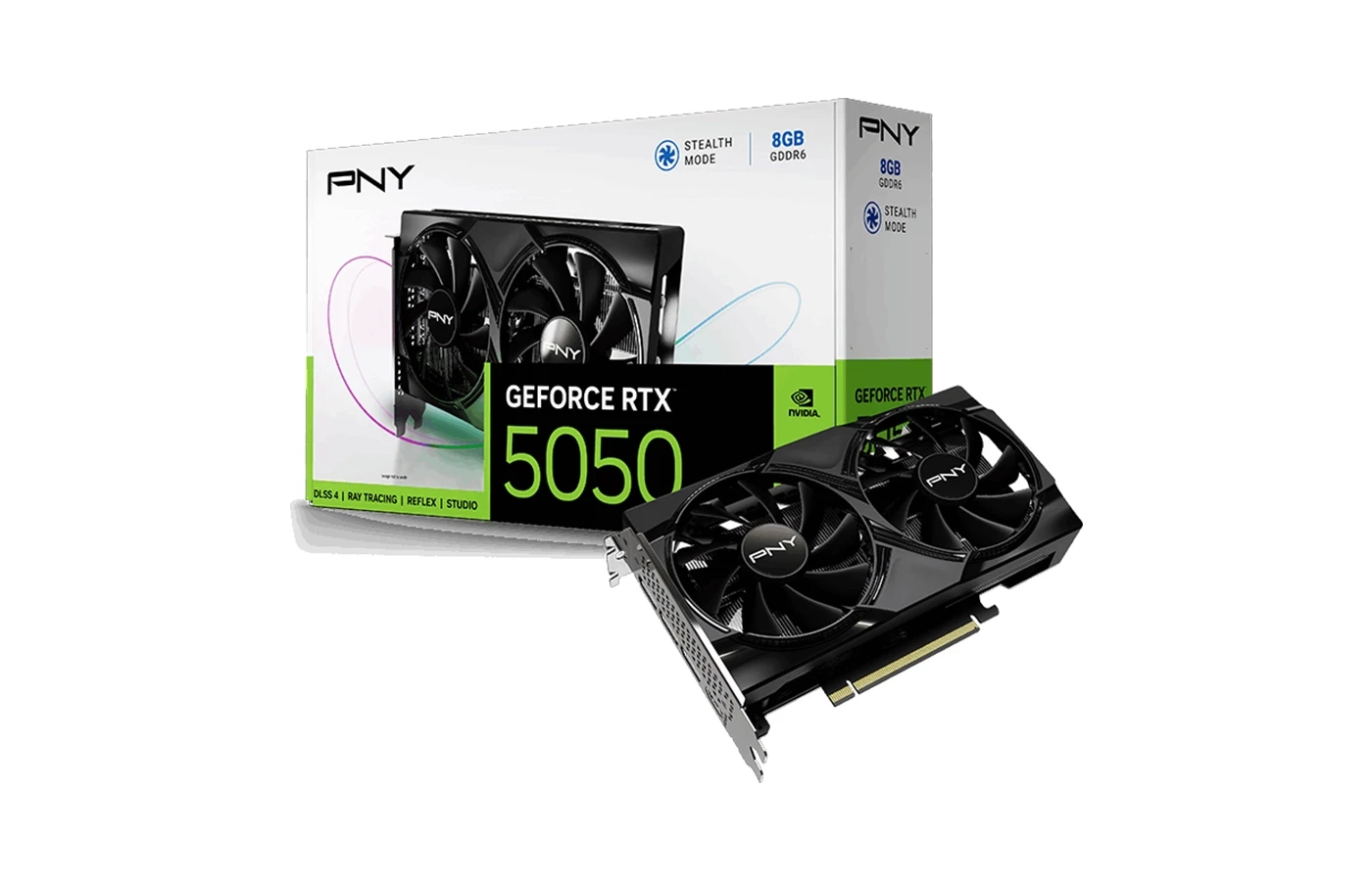 PNY GeForce RTX 5050 8GB Dual Fan Graphics Card 1 PNY GeForce RTX 5050 8GB Dual Fan Graphics Card