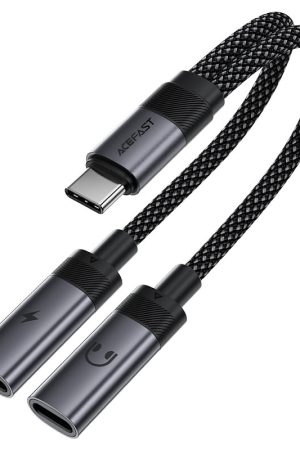 Acefast J14 USB-C 2-in-1 Charging Audio Adapter