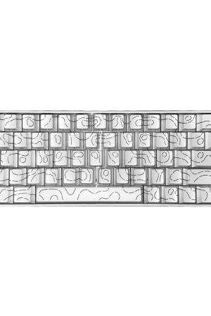 Ajazz AK680 V2 Keyboard White Ice Island Switch