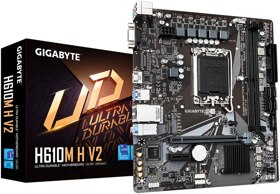 Gigabyte H610M H V2 DDR5 Motherboard 1 Gigabyte H610M H V2 DDR5 Motherboard