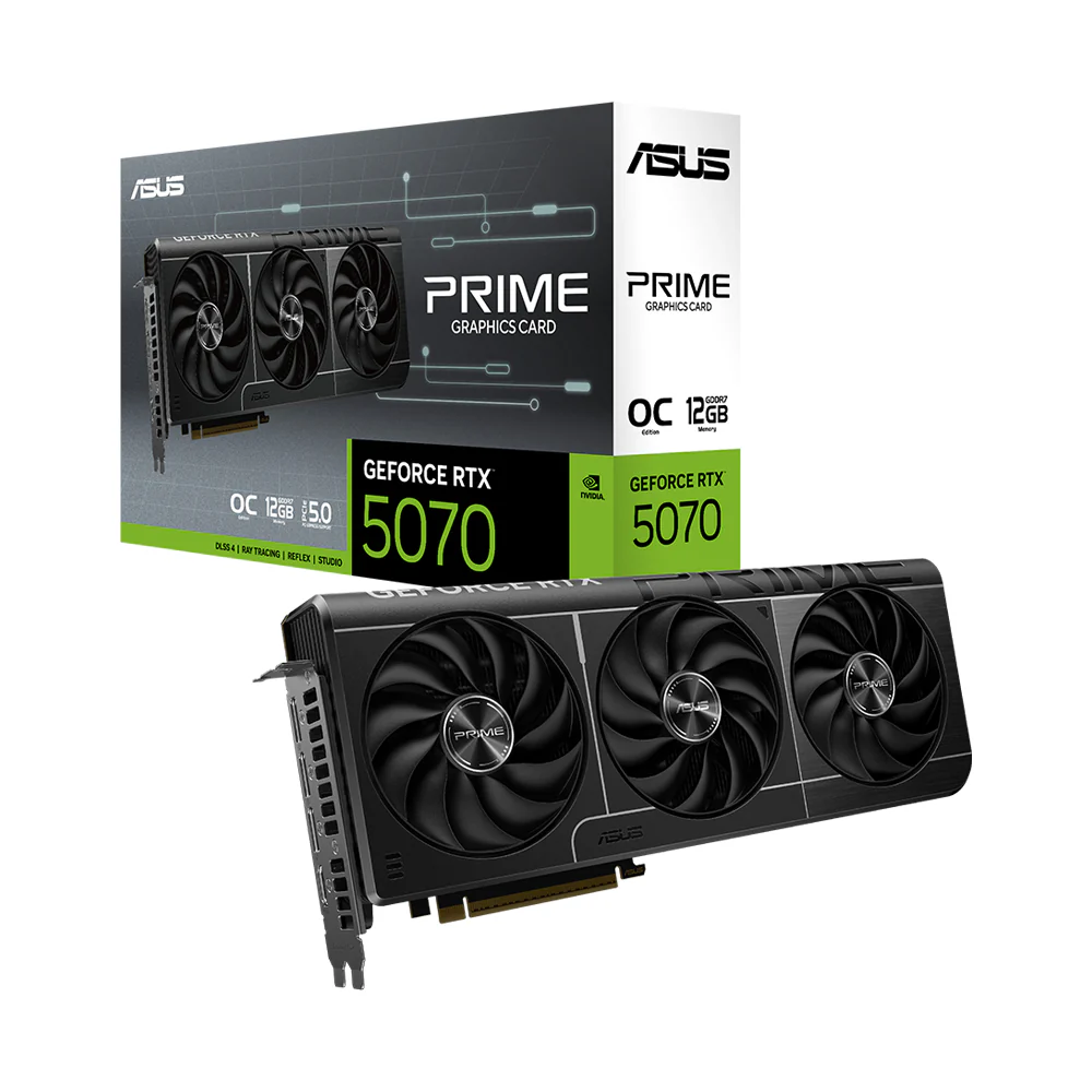 ASUS PRIME GeForce RTX 5070 12GB OC Graphics Card 1 ASUS PRIME GeForce RTX 5070 12GB OC Graphics Card